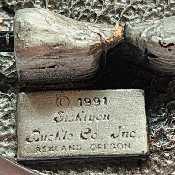 Siskiyou Buckle Co. Inc Pewter Flying Eagle Belt Buckle G-5 1991 Oregon USA Vtg - Picture 4 of 9